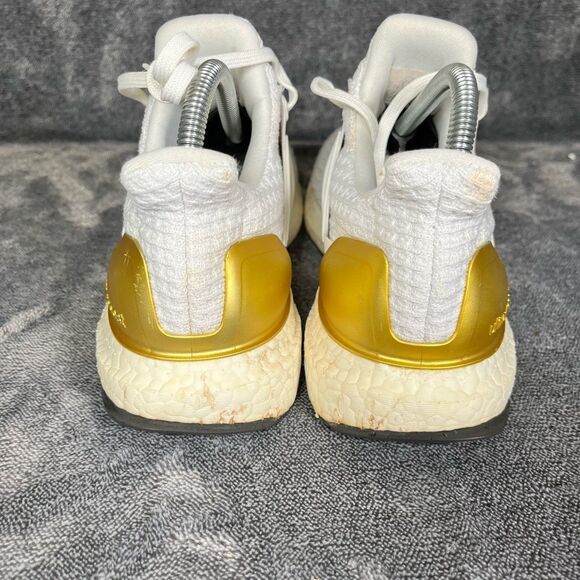 Adidas UltraBoost 4.0 DNA White Gold Metallic 2021- Men Size  8.5 - Picture 4 of 8